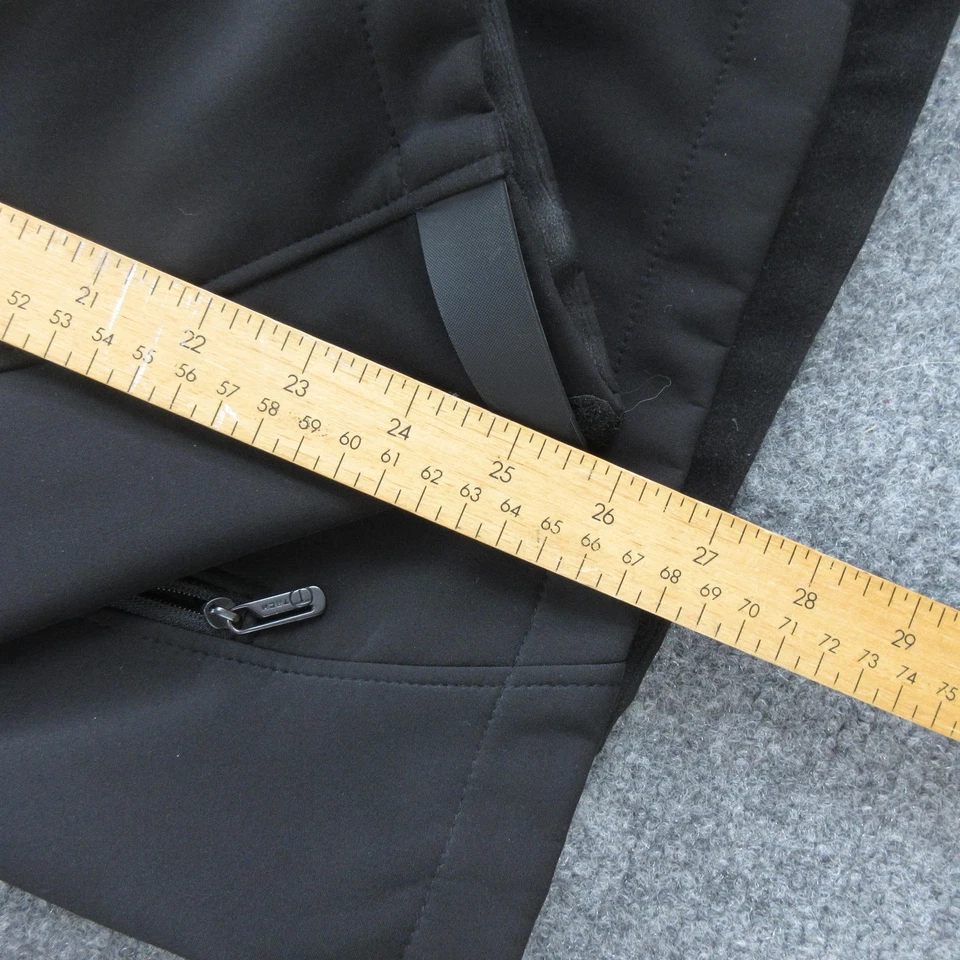 Tumi T-Tech Jacket Mens Large Black Soft Shell Full Zip Chest Pocket Fleece - Image 3 of 4