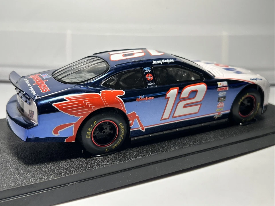 1999 Jeremy Mayfield #12 Mobil 1 Diecast 1/24 Racing Champions Under the Lights - Image 4 of 4