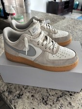 Nike Air Force 1 Low Beige Gray White Gum Sue...
