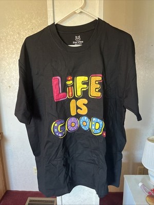 Fun Vibe 100% Cotton Life Is Good T-shirt 