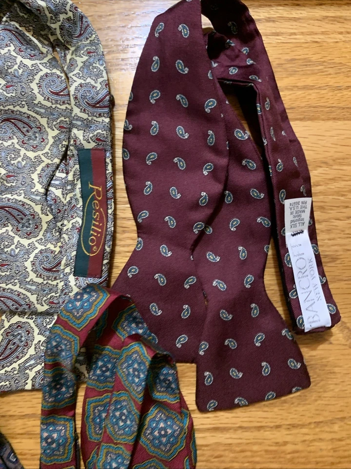 Pajaritas de seda vintage Bancroft (5 en total) para hombre Foto 3 de 4