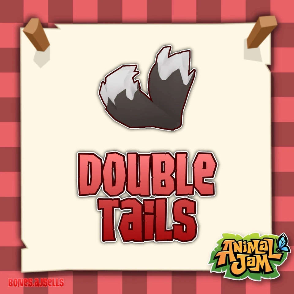 Animal Jam Double Tail | AJPW only | READ DESCRIPTION BEFORE PURCHASE