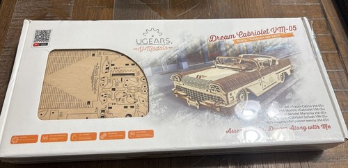 Gears mechanisches Holz 3D Puzzle Modell Dream Cabriolet VM-05 (NEU - VERSIEGELT)