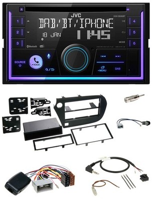 JVC Lenkrad USB 2DIN DAB Bluetooth CD Autoradio für Honda Insight ZE2 2009-2013
