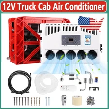 12V Truck Air Conditioner Split AC Unit Fit Car Cab RV Bus Caravan 12000 BTU