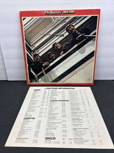 THE BEATLES 1962-1966 RED ALBUM 1973 APPLE RECORDS 2X LP SKBO3403 VINYL EX+