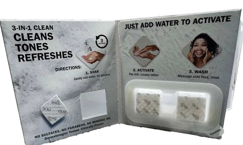 384 Almohadillas Olay Limpieza Derretida + Retinol Limpiador Facial Diario Estuche Sellado 12x32 Foto 4 de 4