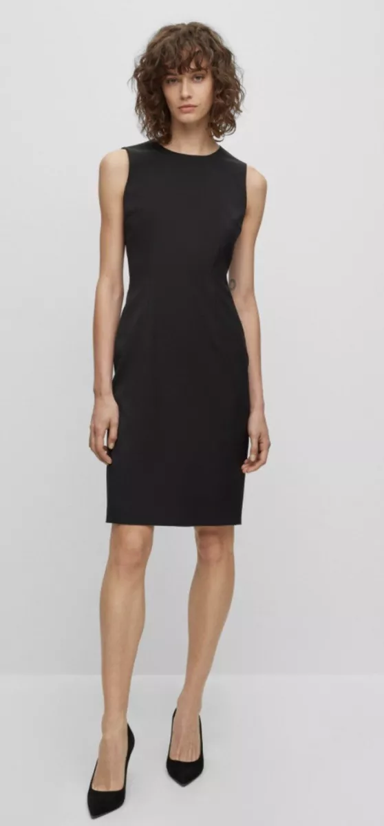 Hugo boss shift clearance dress