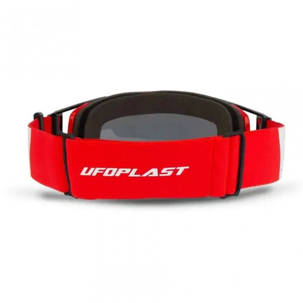 MASCHERA MOTO UFO WISE PRO ROSSO NERO CROSS MX ENDURO RED BLACK OCCHIALI - Immagine 4 di 4