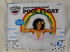 Giant Rainbow Pool Float - 4 ft. x 4 ft. - Filled with Sparkles - NEW IN BOX