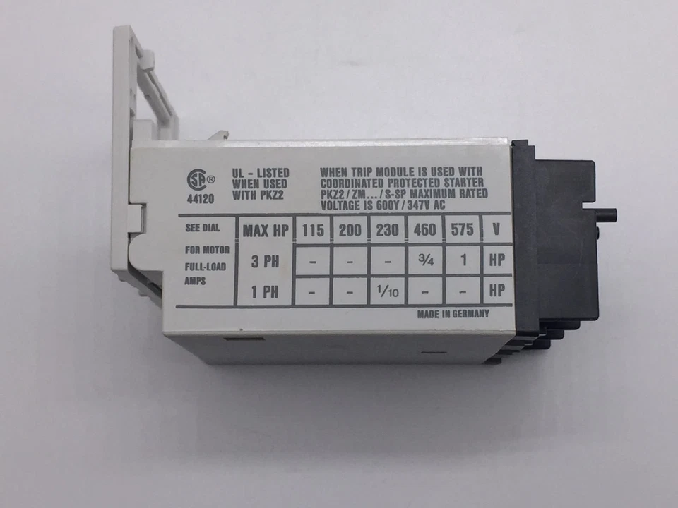 MOELLER ZM-1 PROTECTOR MOTOR TRIP BLOCK  Foto 4 de 4