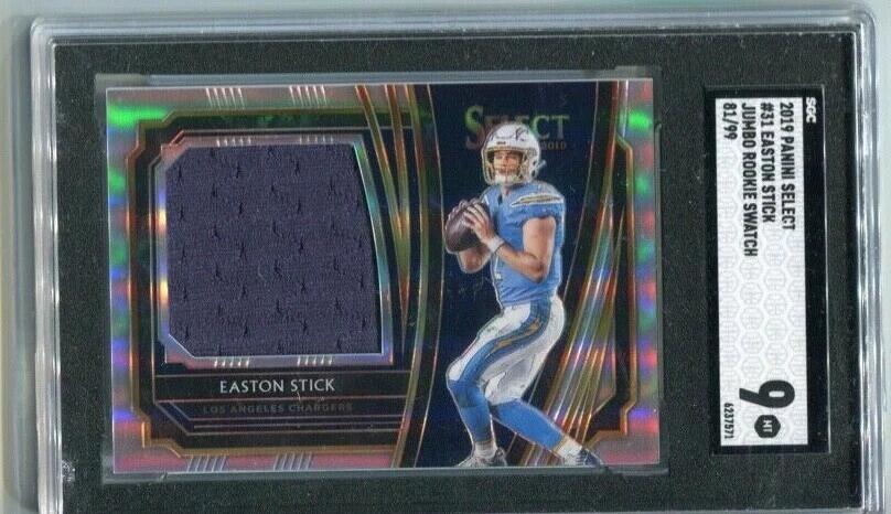 Easton Stick Panini Select Jumbo Rookie Swatch Prizm Relics #31 Green