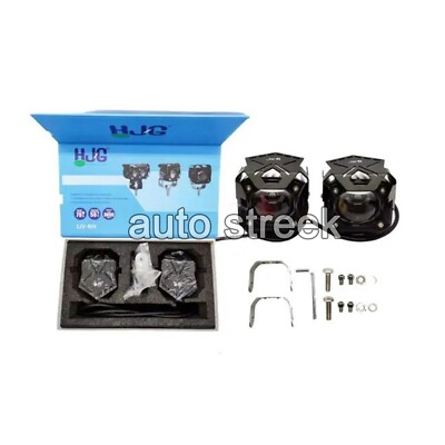 HJG 60W Spot Beam Mini LED Projektor Linse Dual Farbe Für Fahrräder & Autos