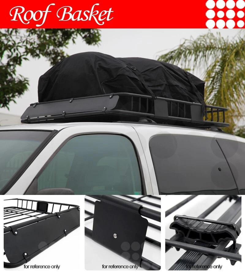 61" Roof Top Basket Cross Bars Mount Extension Cargo Rack Carrier Fit Oldsmobile Foto 2 de 4