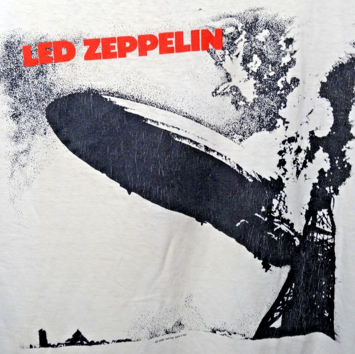 Vintage 80s Led Zeppelin T Shirt Medium 1984 Single Stitch Band