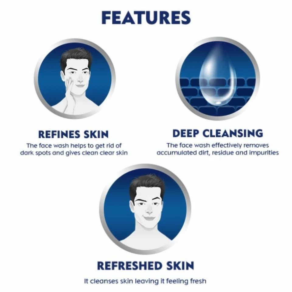 NIVEA MEN Jabón Facial, Reducción de Manchas Oscuras, 10X Efecto Vitamina C Para Piel Clara Foto 2 de 4