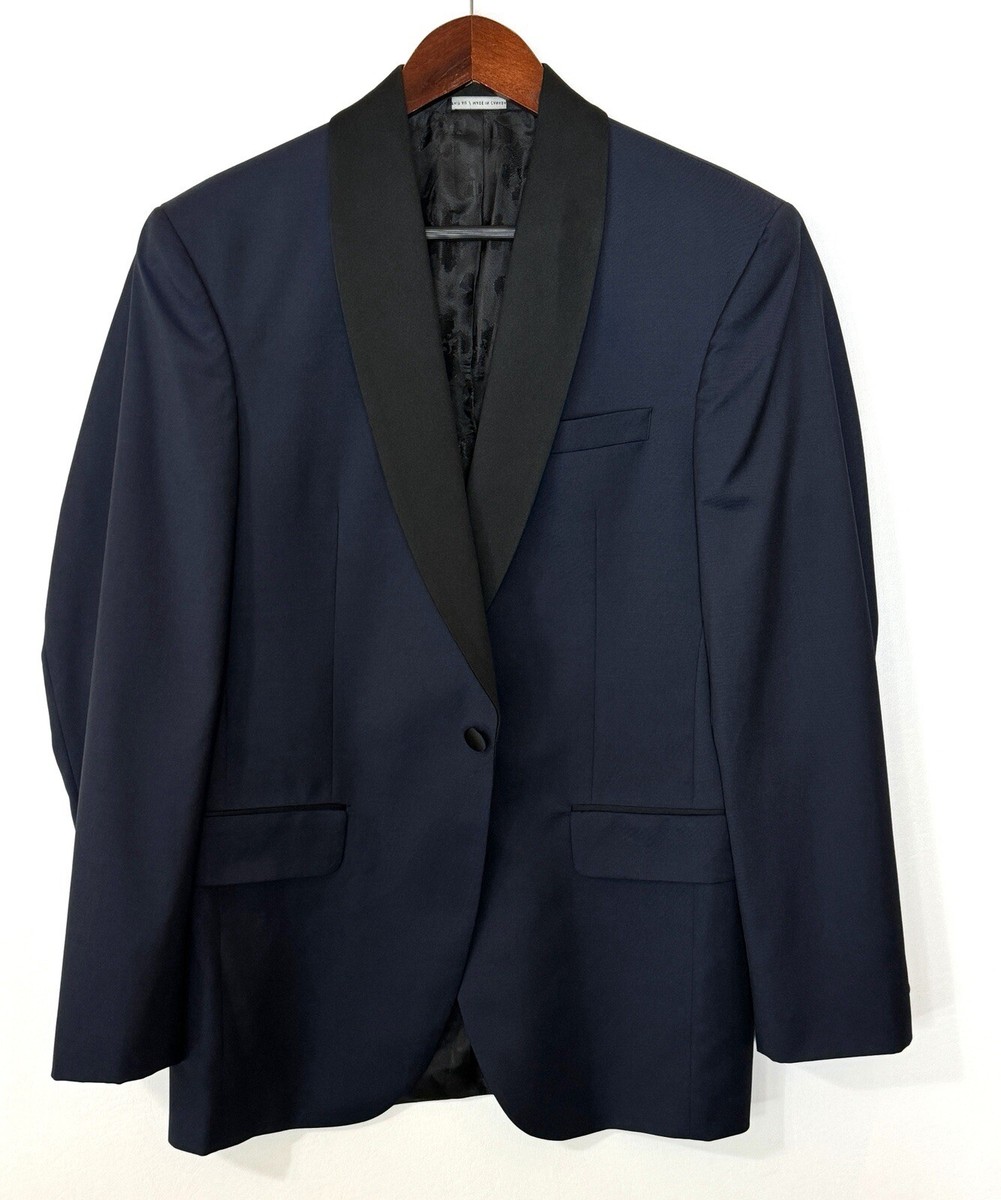 Ted Baker 'Josh' Shawl Collar Blue Tuxedo Jacket Size 40 R