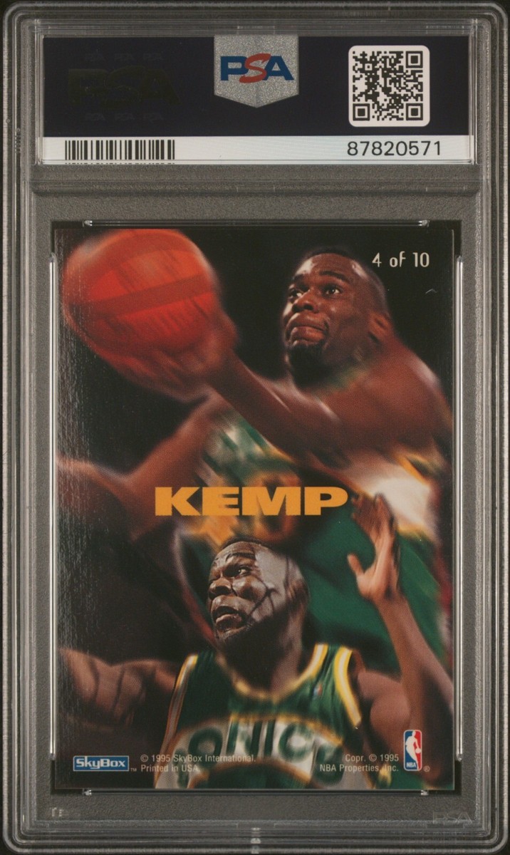 1994 Skybox Emotion N-tense #4 Shawn Kemp Seattle Supersonics PSA