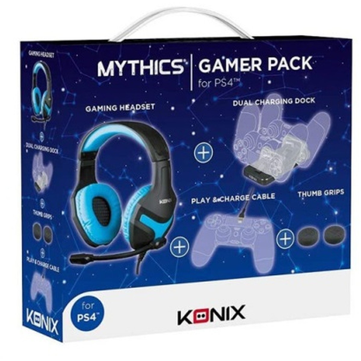 Gamer Pack for Playstation inc Headphones with Microphone