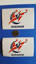 LOT OF 2 NBA LICENSED WASHINGTON WIZARDS STICKERS 4.5" X 3" 99 CENT SHIPPING