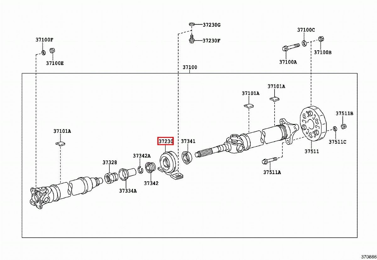 Genuine Lexus SC400 UZZ30 Center Support Bearing eBay