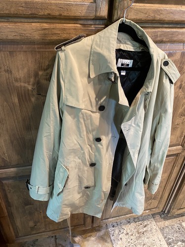 Joseph Abboud Trench Coat Tan - Picture 2 of 6