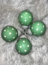 Pottery Barn Green And White Polka Dot Teen Door Knobs