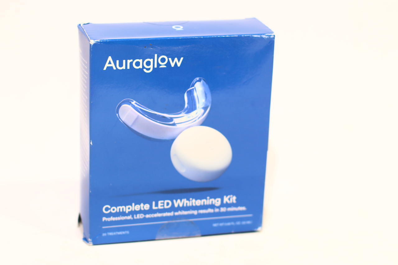 Auraglow Teeth Whitening Kit with LED Light, 35 Carbamide Peroxide Gel