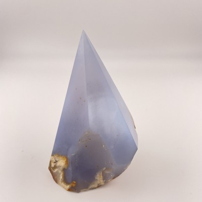 Blue Chalcedony Agate Point Natural Formation 
