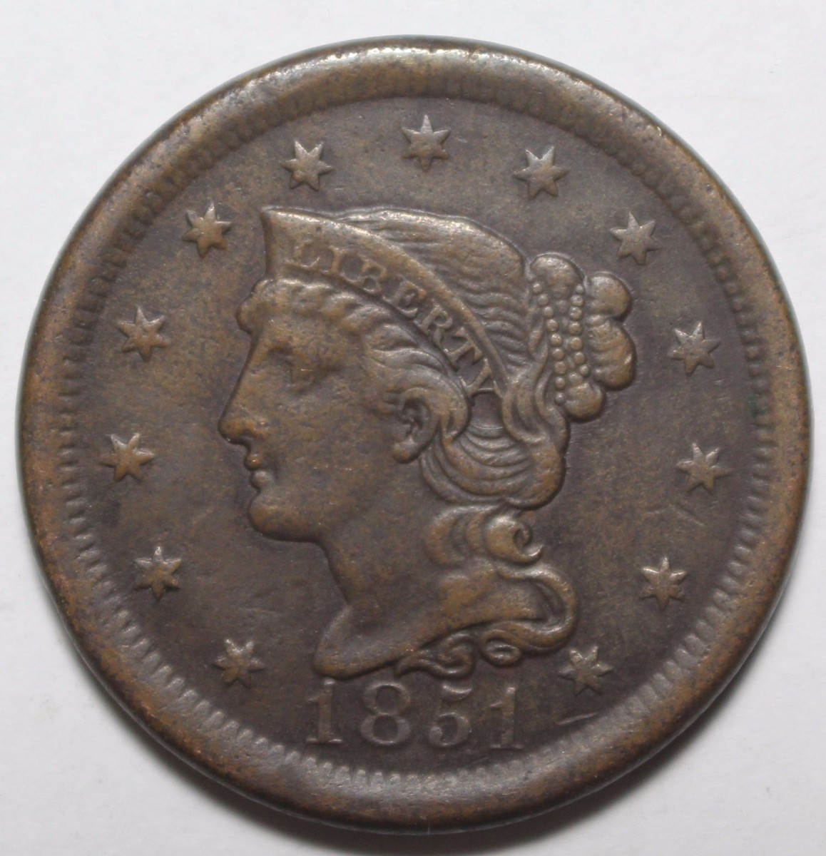 ーくん 1851 US Large Cent ZX10 | eBay