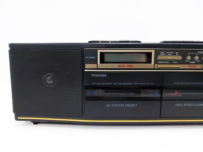 Vintage Toshiba RT-8538 Portable Stereo Radio Cassette Recorder