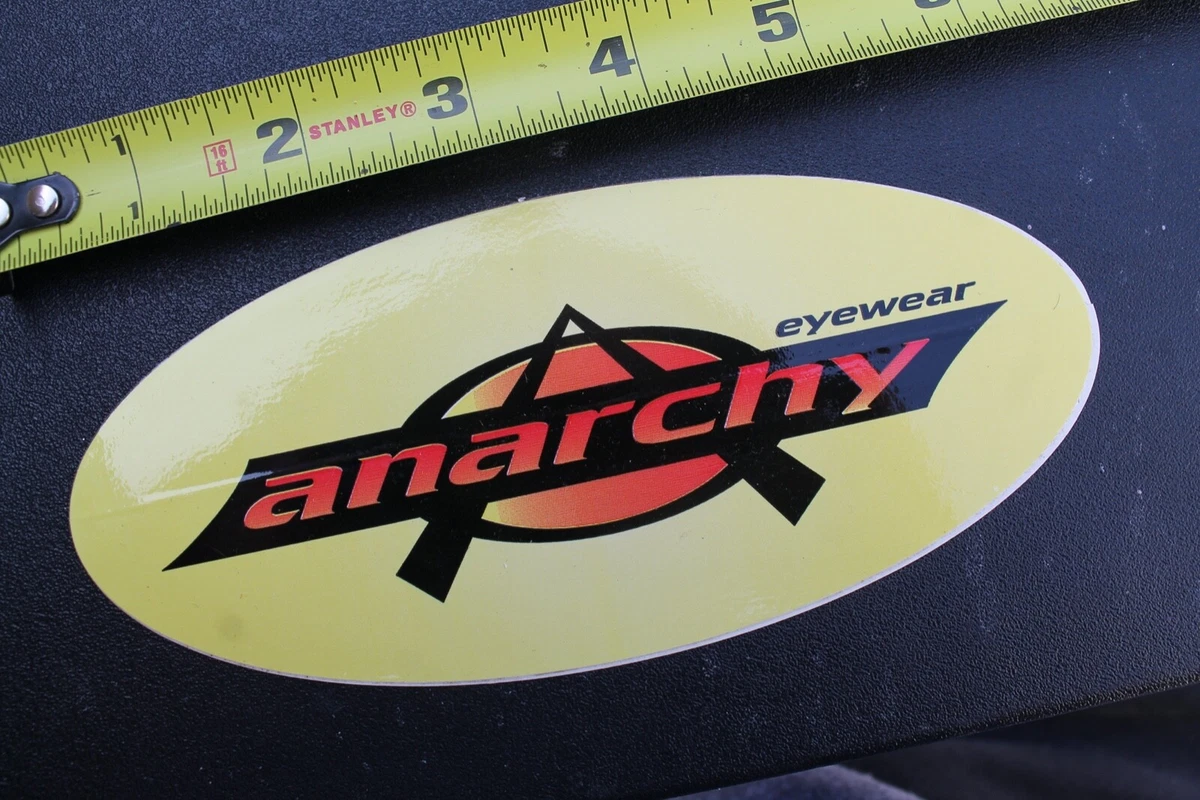 Anarchy Eyewear Sunglasses Punk Rock Yellow MISC OPTICS Vintage Surfing STICKER