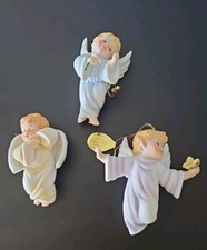 Ashton Drake Gift of Grace, Happiness & Serenity 3 Angel Heirloom Ornaments 