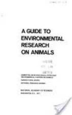 Guide to Environmental Research on Animals - Paperback By Yeck, Robert G - GOOD