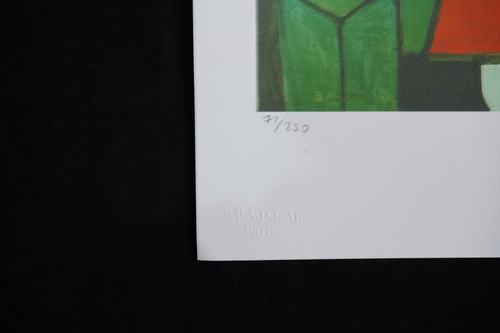 Pablo Picasso Lithographie 38,5x28,5, limitiert, signiert! - Bild 4 von 5