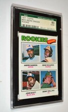 1977 Topps #473 Rookies Andre Dawson G Richards J Scott D Walling SGC 80 EX / NM