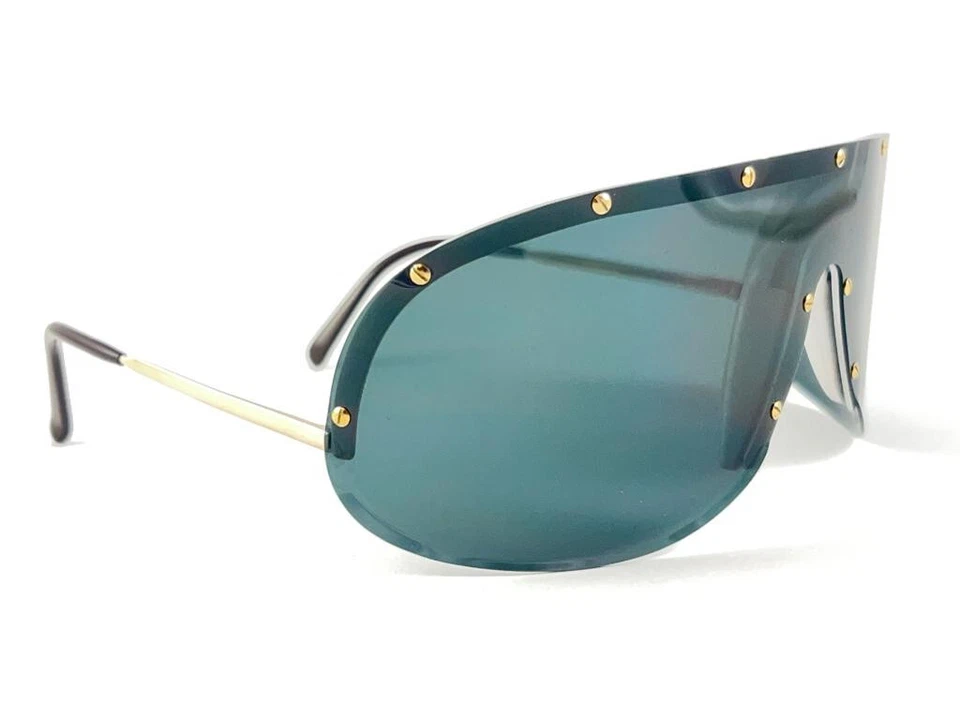 GAFAS DE SOL VINTAGE PORSCHE DESIGN 5640 90 GRIS OSCURO LENTES MONO GRANDES AUSTRIA Foto 3 de 4