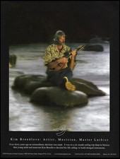 Mr. Kim Breedlove Guitar Master Luthier Artist advertisement 8 x 11 ad print