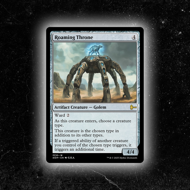 Roaming Throne - Custom Magic: The Gathering Card - High-Quality