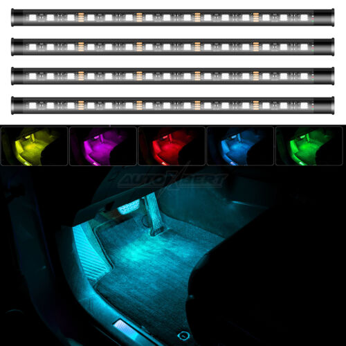 Bentley Designs 60 LED Car Interior Footwell Strip Light RGB Multicolour Remote Atmosphere Lamp 