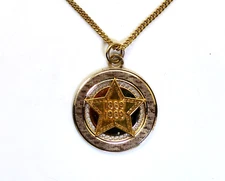 VINTAGE P.E.O. PEO Sisterhood Sorority Gold-Filled 1869-1969 Centennial Pendant