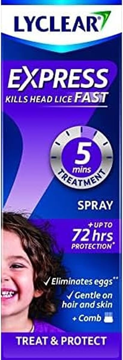 Lyclear Express Kills Head Lice Spray| 100 ml