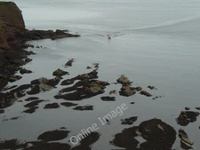 Photo 6x4 Trawler entering Castlesea Bay Auchmithie Seen from the cliffs  c2010