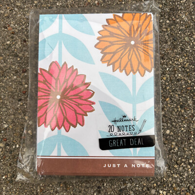 Hallmark Just A Note Floral Blank Cards 19 Count Pack With Envelopes For All Occ