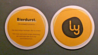 BEER THIRST - The Excessive Desire to Drink Beer - Ly Beer Mats NEW