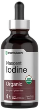 Organic Nascent Iodine Liquid Drops | 4 fl oz | Vegan | Non-GMO | by Carlyle