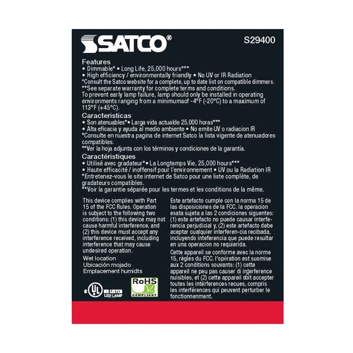 LED Reflector 6.5W =50W PAR20 Narrow Flood Medium E26 Dimmable 2700K Warm White - Picture 10 of 13