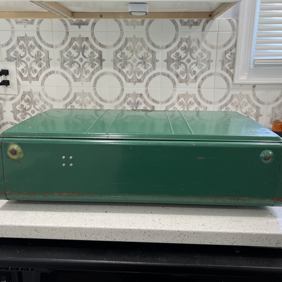 Coleman 413G Camp Stove with Red Gas Tank Propane Connection Vintage