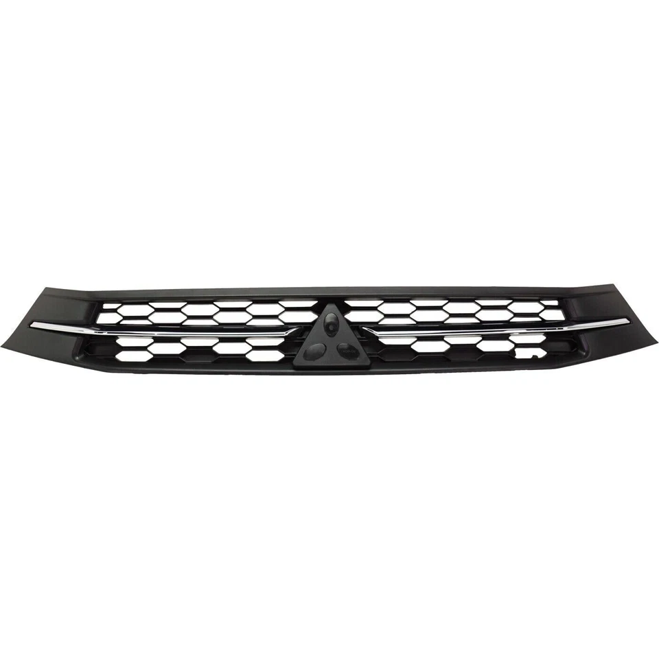 Front Bumper Upper Grille Assembly Plastic For 2018-2019 Mitsubishi Outlander Foto 2 de 4