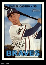 2016 Topps Heritage #543 Daniel Castro Braves 8 - NM/MT